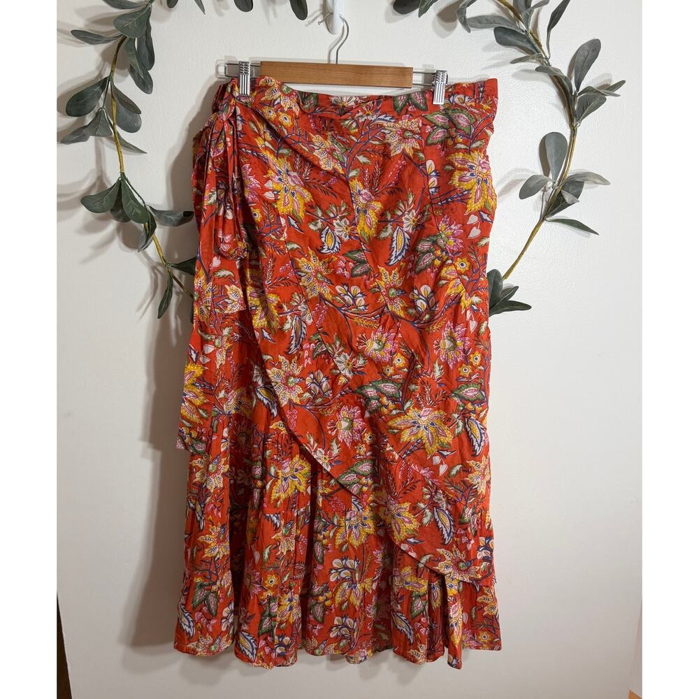 CeCe Cabana Floral Wrap Skirt